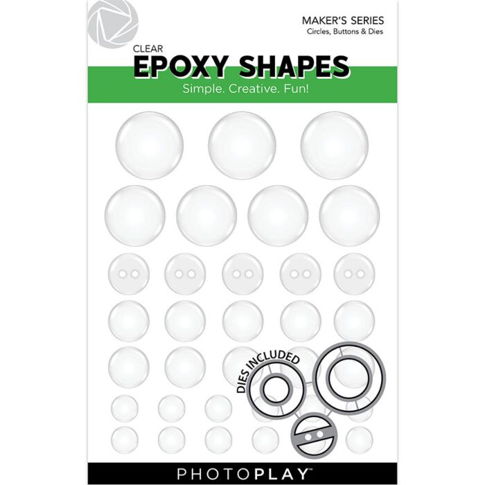 Photo Play Paper Clear Epoxy Shapes