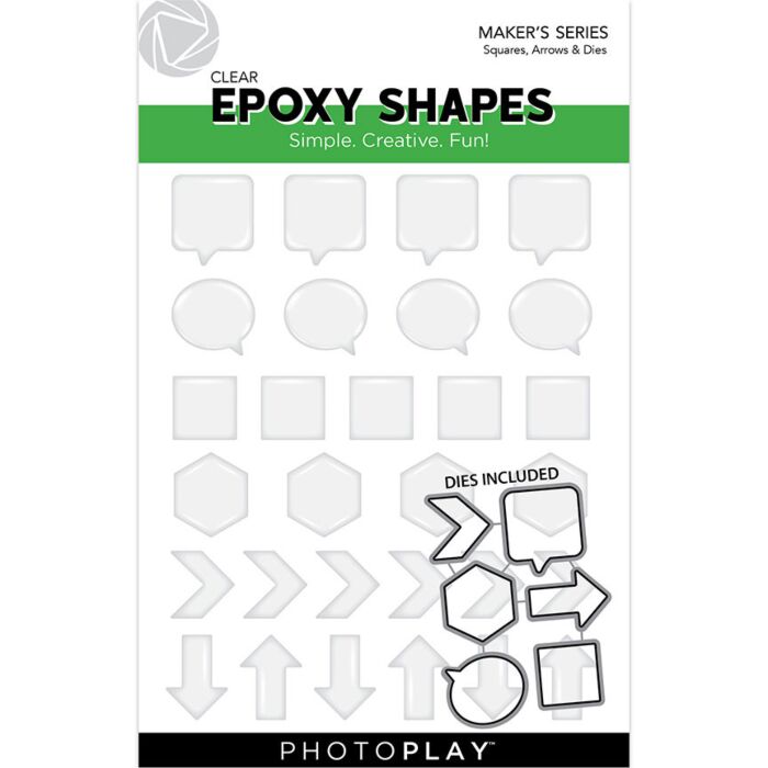 Photo Play Paper Clear Epoxy Shapes