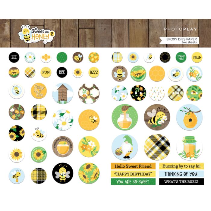 Photo Play Paper Pre-Colored Epoxy Dies Paper Pack