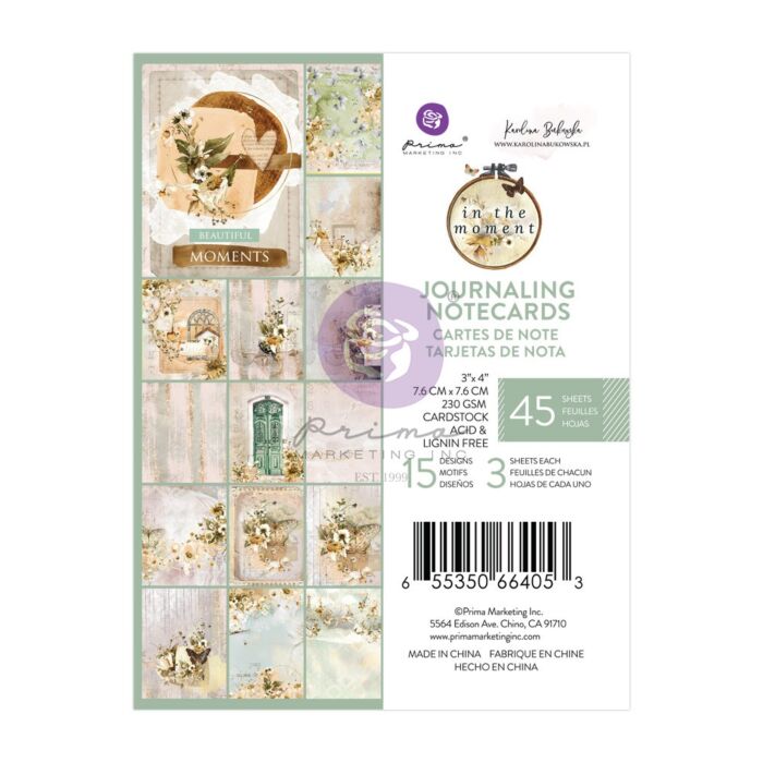 Prima 3X4 Journaling Cards