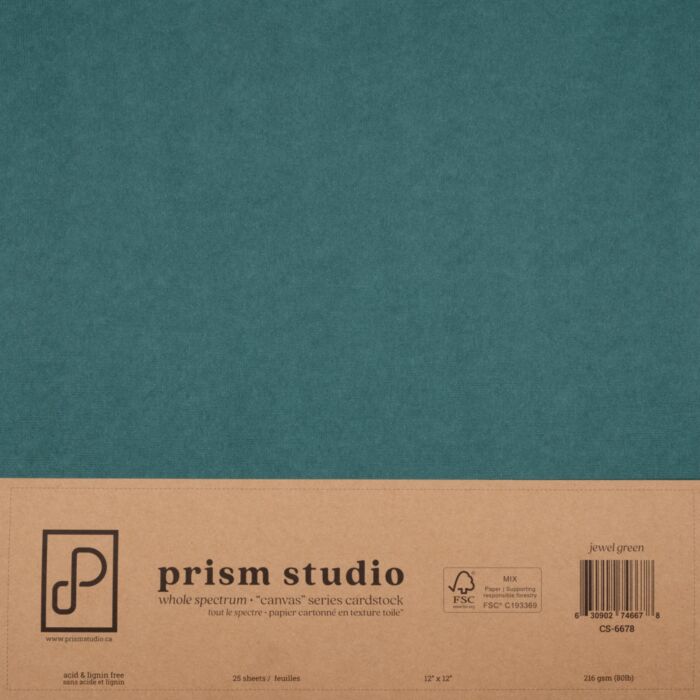 Prism Studio 12X12 Whole Spectrum "Canvas" Series Textured Cardstock