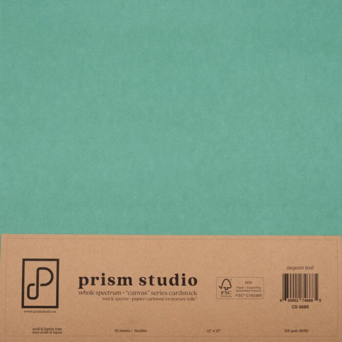Pre-Order Prism Studio 12X12 Whole Spectrum "Canvas" Series Textured Cardstock