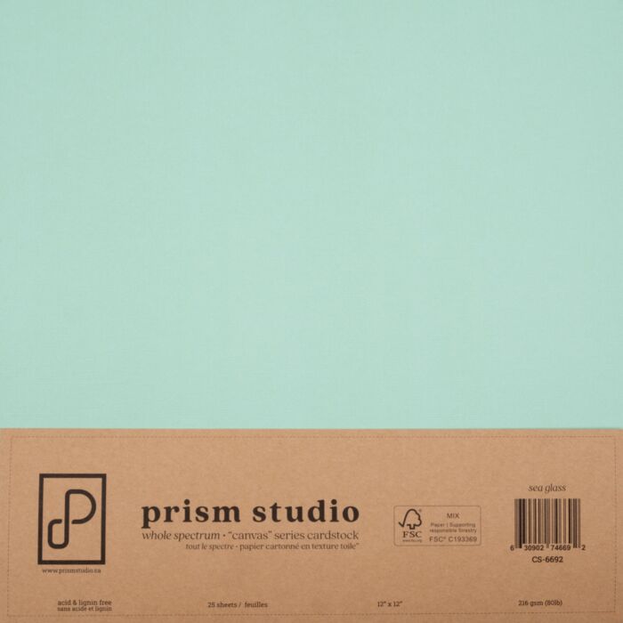 Pre-Order Prism Studio 12X12 Whole Spectrum "Canvas" Series Textured Cardstock