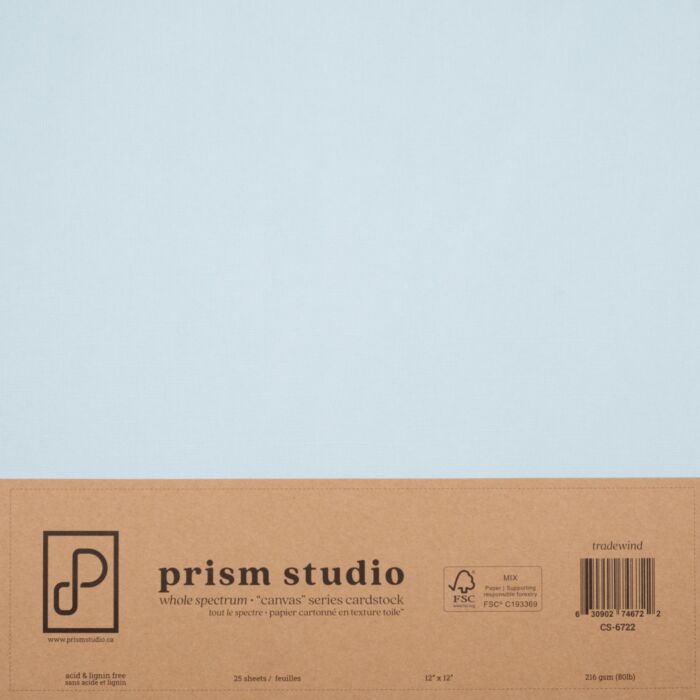 Pre-Order Prism Studio 12X12 Whole Spectrum "Canvas" Series Textured Cardstock