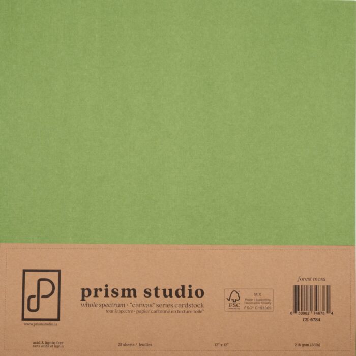Pre-Order Prism Studio 12X12 Whole Spectrum "Canvas" Series Textured Cardstock
