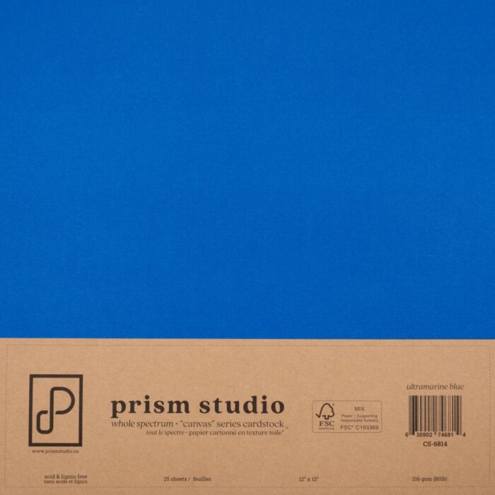 Pre-Order Prism Studio 12X12 Whole Spectrum "Canvas" Series Textured Cardstock