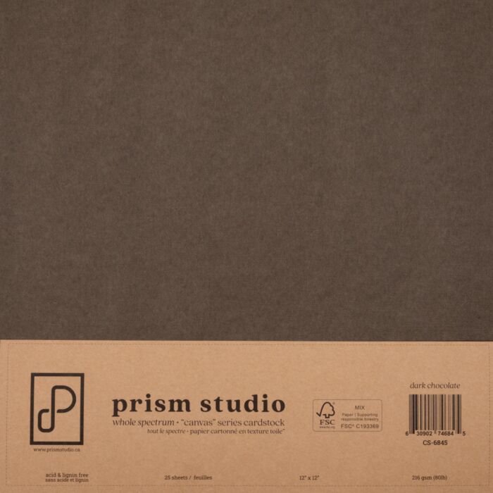 Pre-Order Prism Studio 12X12 Whole Spectrum "Canvas" Series Textured Cardstock