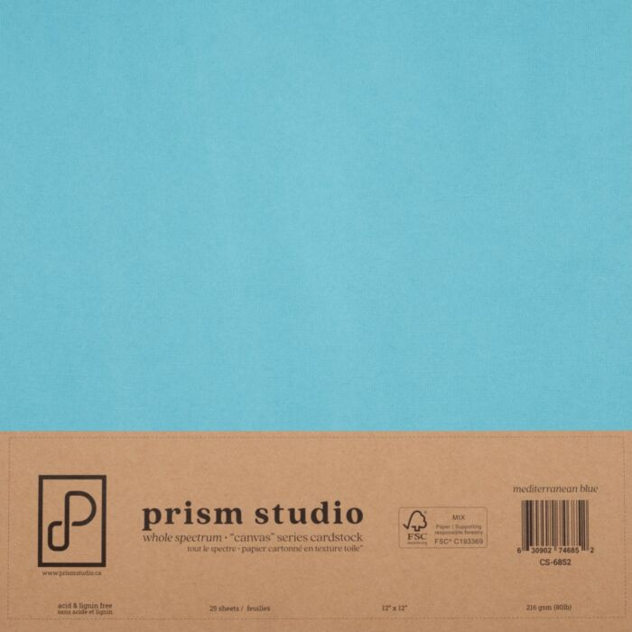 Pre-Order Prism Studio 12X12 Whole Spectrum "Canvas" Series Textured Cardstock