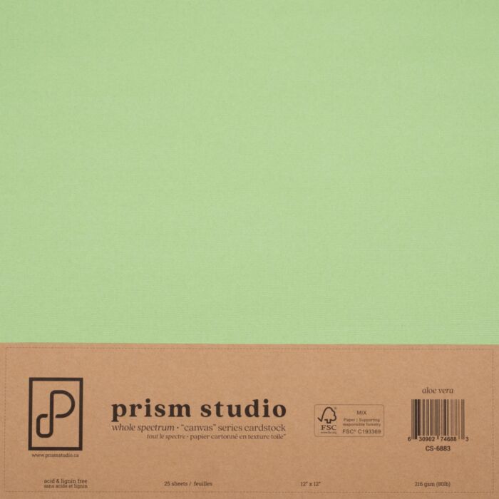 Pre-Order Prism Studio 12X12 Whole Spectrum "Canvas" Series Textured Cardstock