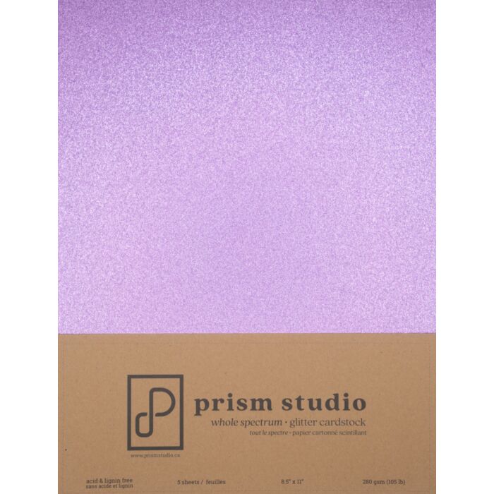 Pre-Order Prism Studio 8.5X11 Whole Spectrum Glitter Cardstock