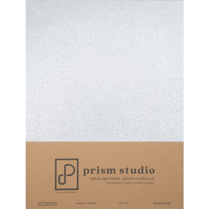 Pre-Order Prism Studio 8.5X11 Whole Spectrum Glitter Cardstock
