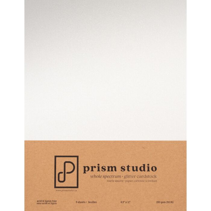 Pre-Order Prism Studio 8.5X11 Whole Spectrum Glitter Cardstock