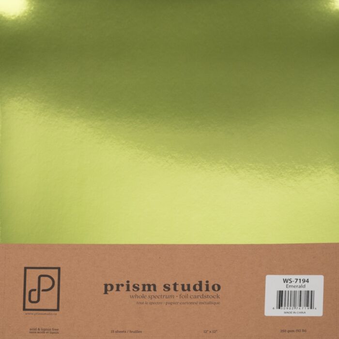 Pre-Order Prism Studio 12X12 Whole Spectrum Foil Cardstock