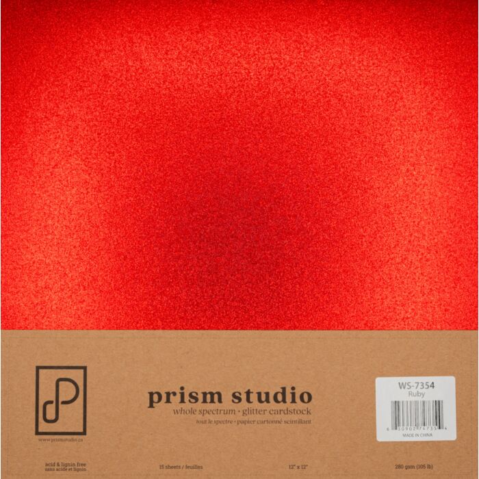 Pre-Order Prism Studio 12X12 Whole Spectrum Glitter Cardstock