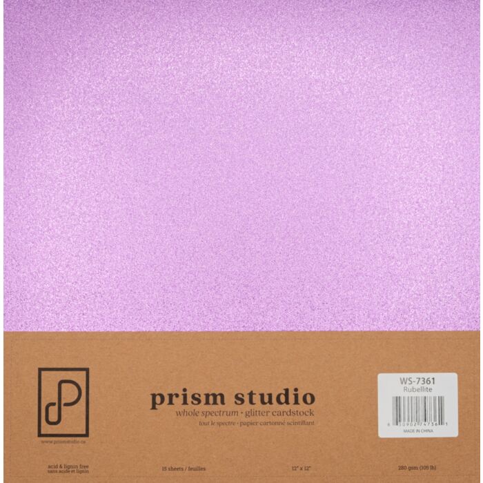 Pre-Order Prism Studio 12X12 Whole Spectrum Glitter Cardstock
