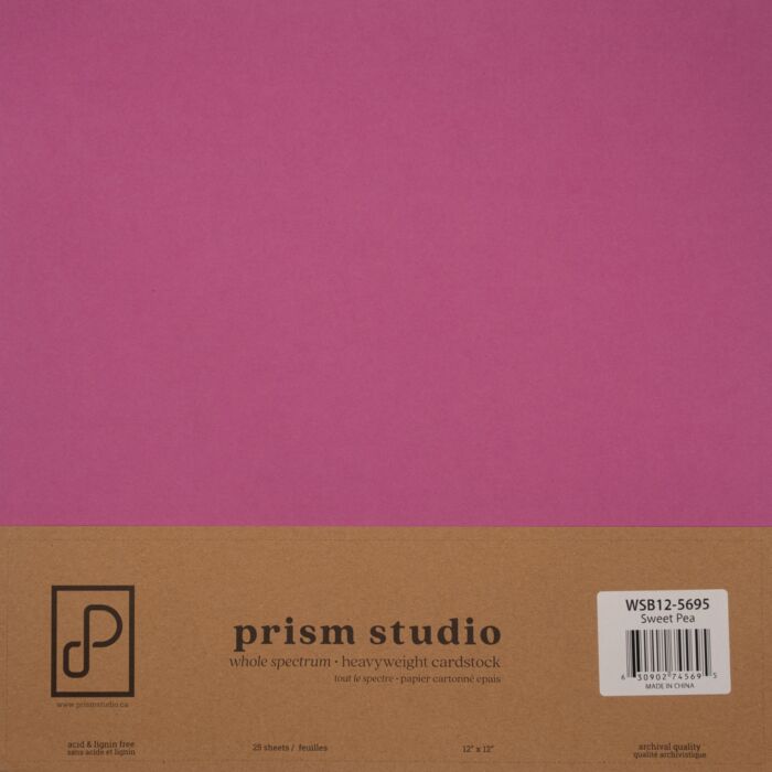 Prism Studio 12X12 Whole Spectrum Cardstock, Sweet Pea (25 Sheets)