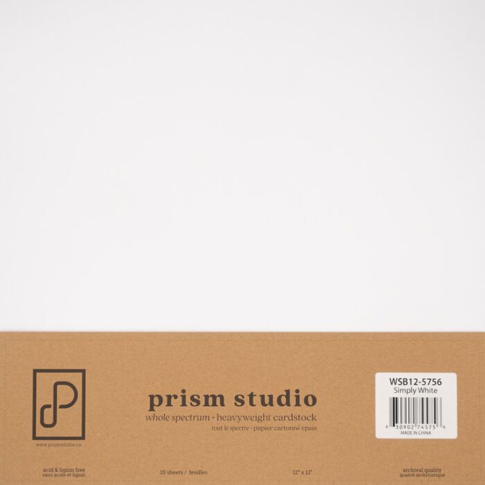 Pre-Order Prism Studio 12X12 Whole Spectrum Smooth Cardstock