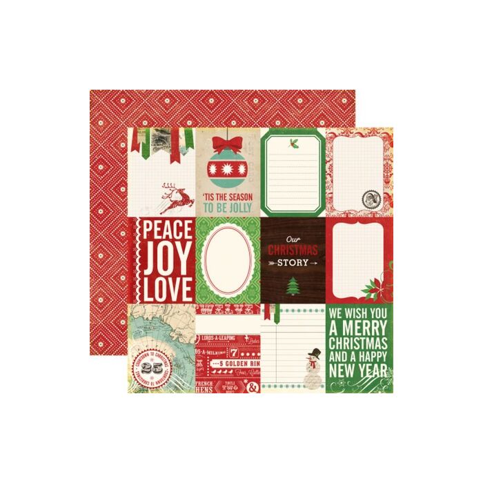 Echo Park Reflections Christmas: Christmas Story 12x12 Patterned Paper (Discontinued)