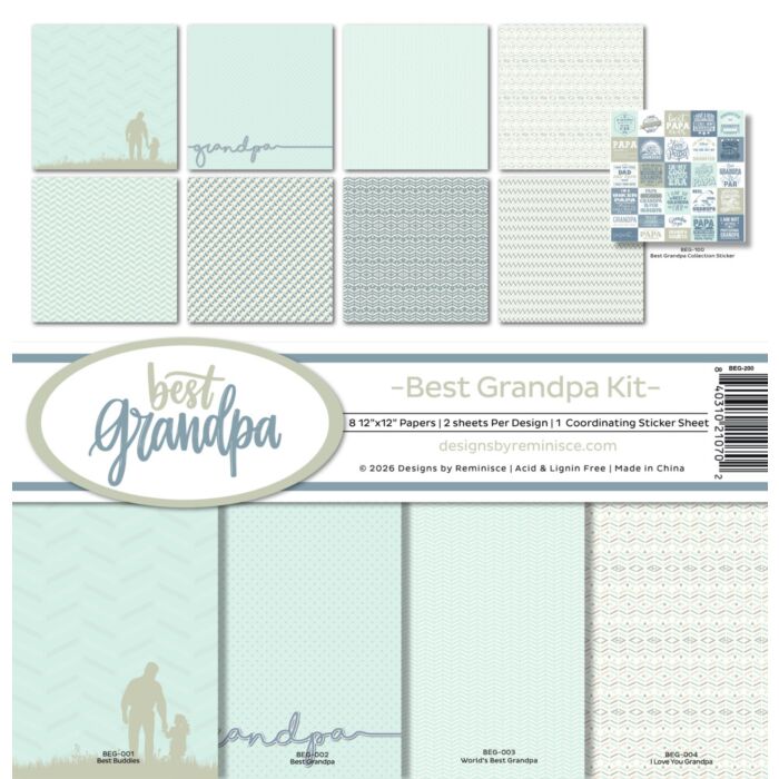 Reminisce Best Grandpa 12X12 Collection Kit