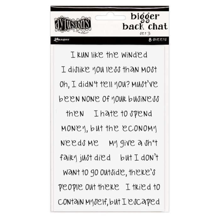 Ranger - Dylusions Bigger Back Chat Stickers
