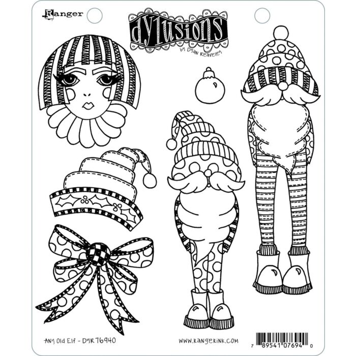 Ranger Dylusions Cling Stamp