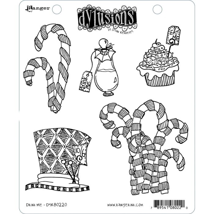 Ranger Dylusions Cling Stamp
