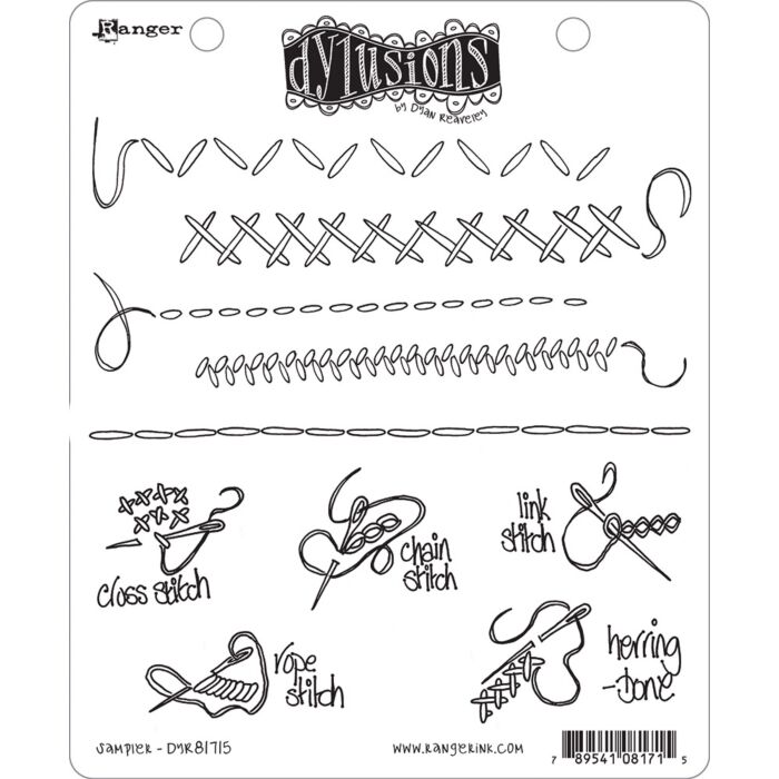 Ranger Dylusions Cling Stamp
