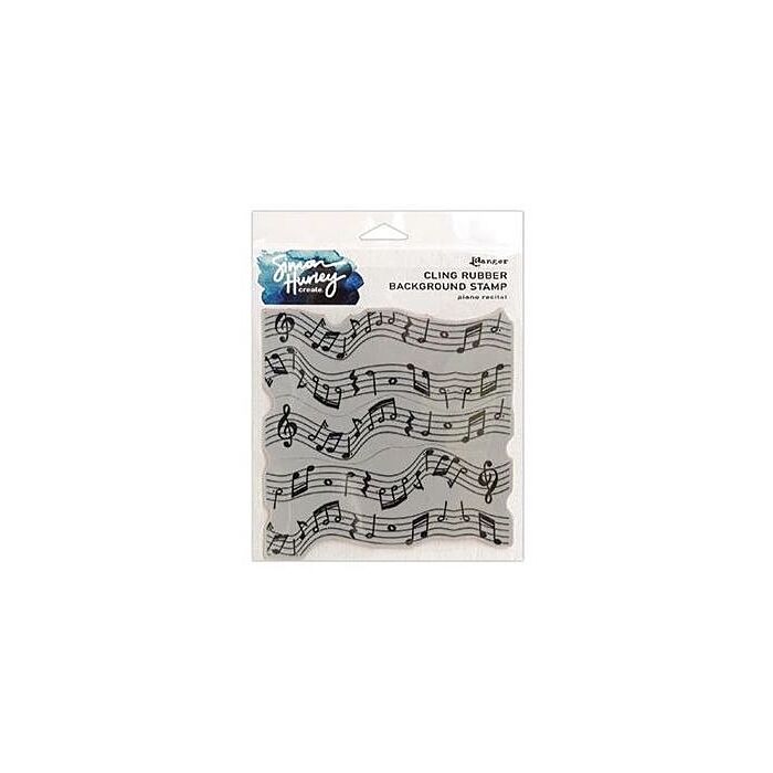 Simon Hurley create. Cling Stamps 6"X6" Piano Recital