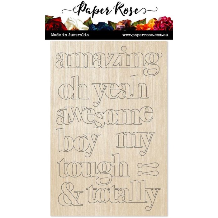 Paper Rose Wood Embellishments