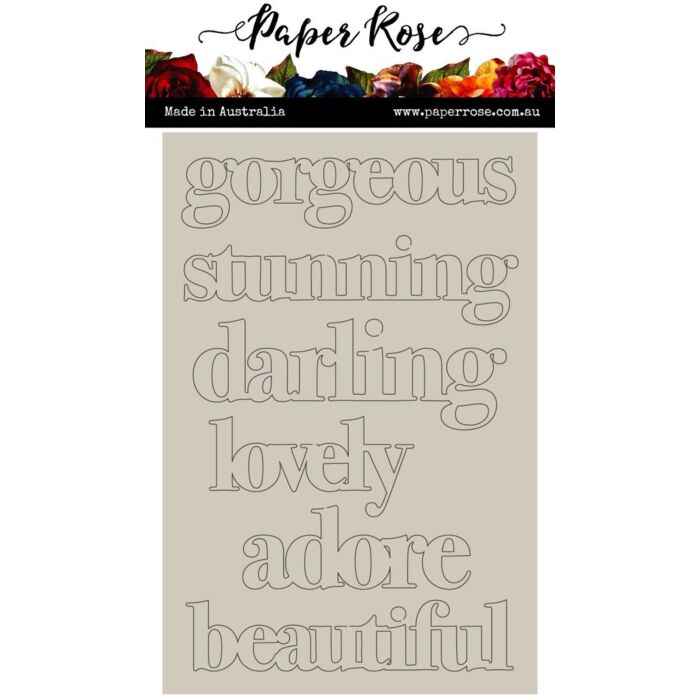 Paper Rose Chipboard Embellishments
