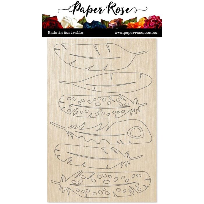 Paper Rose Wood Embellishments
