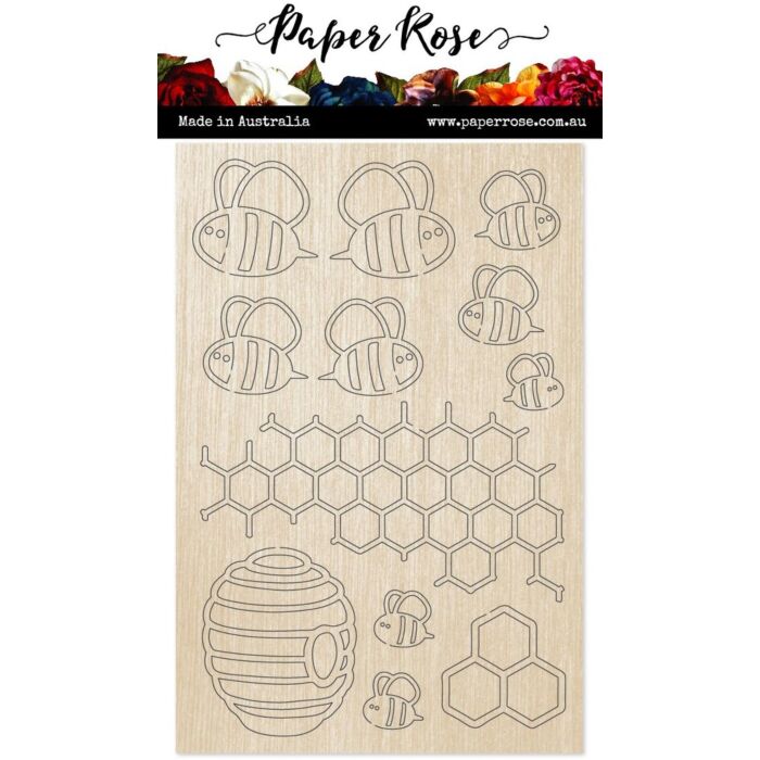 Paper Rose Wood Embellishments
