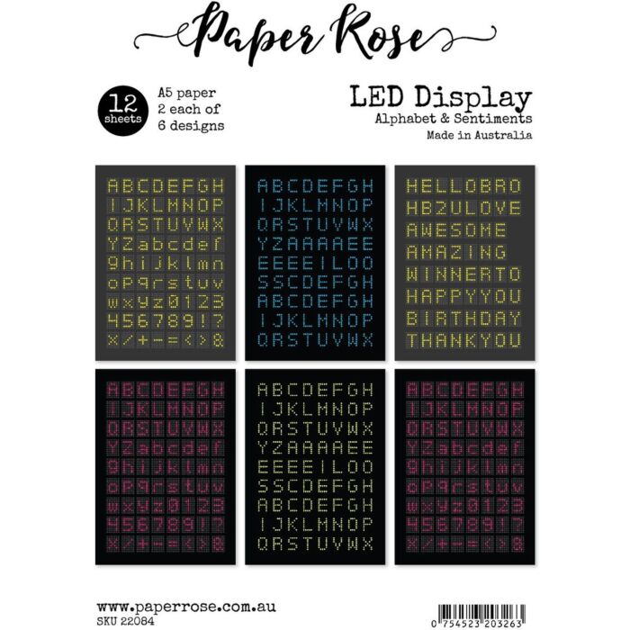 Paper Rose A5 Sentiment Sheets