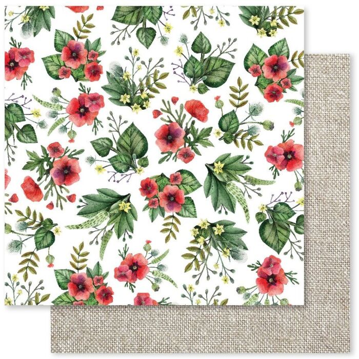 Paper Rose 12X12 Patterned Paper