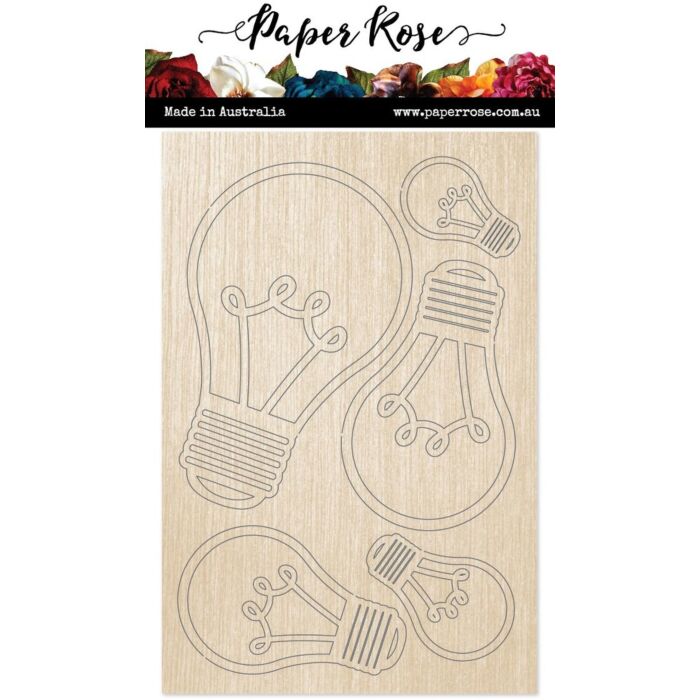 Paper Rose Wood Embellishments