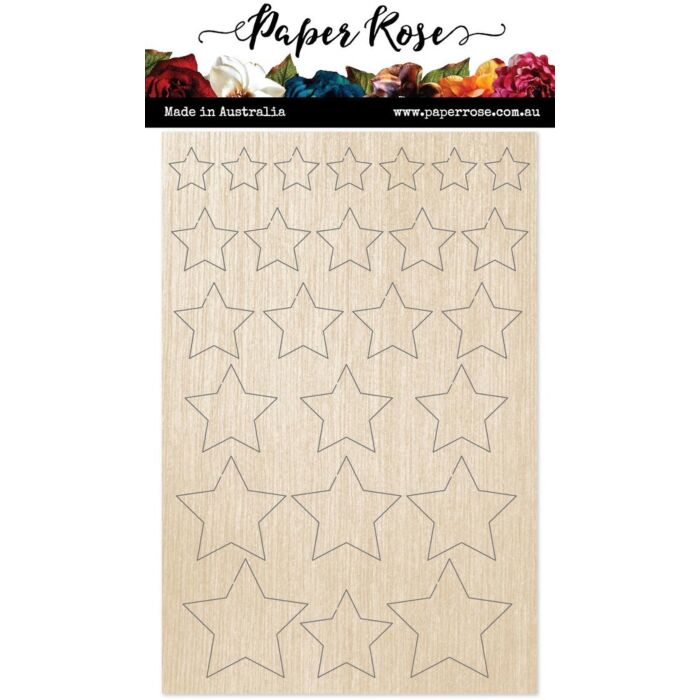 Paper Rose Wood Embellishments