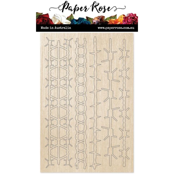 Paper Rose Wood Embellishments
