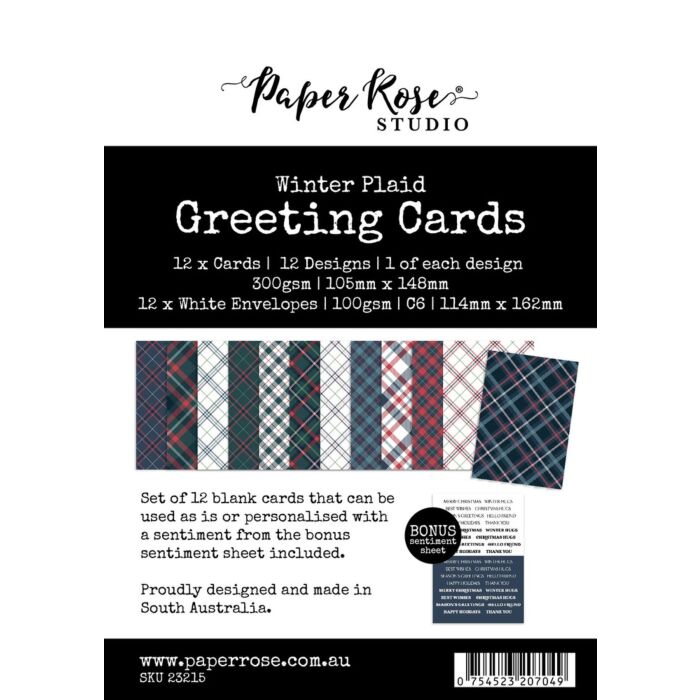 Paper Rose Greeting Cards