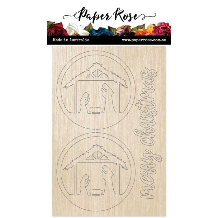 Paper Rose Wood Embellishments