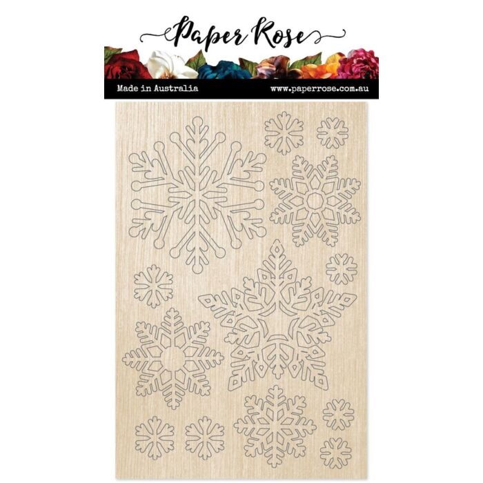 Paper Rose Wood Embellishments