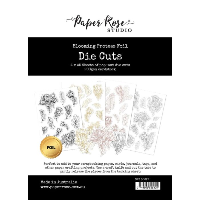 Paper Rose Foil Die Cuts