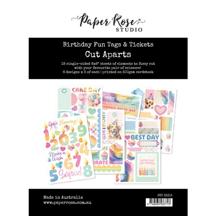 Paper Rose Cut Aparts Paper Pack