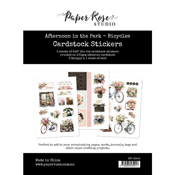 Paper Rose 6X8 Cardstock Sticker Pack