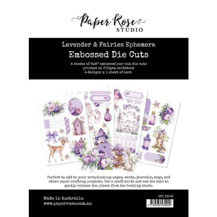 Paper Rose Embossed Die Cuts
