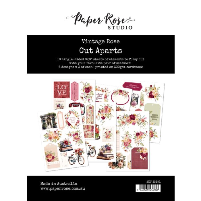 Paper Rose Cut Aparts Paper Pack