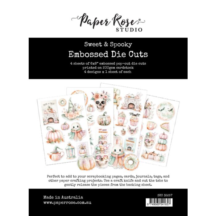 Paper Rose Embossed Die Cuts