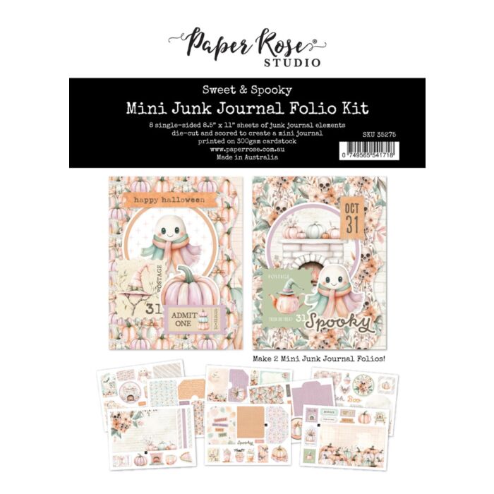 Paper Rose 8.5X11 Mini Junk Journal Folio Kit