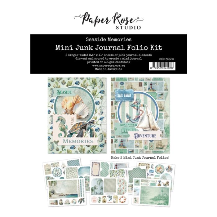 Paper Rose Mini Junk Journal Folio Kit