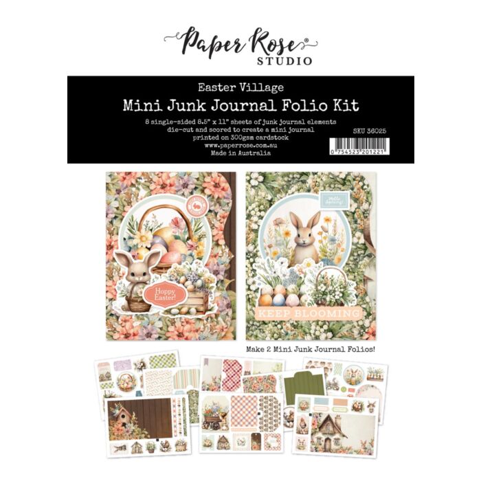 Paper Rose Mini Junk Journal Folio Kit
