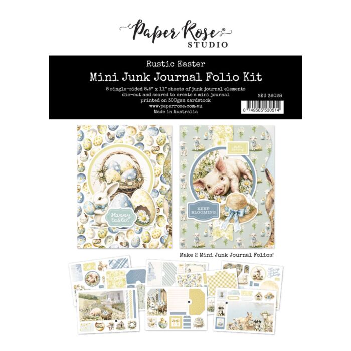 Paper Rose Mini Junk Journal Folio Kit